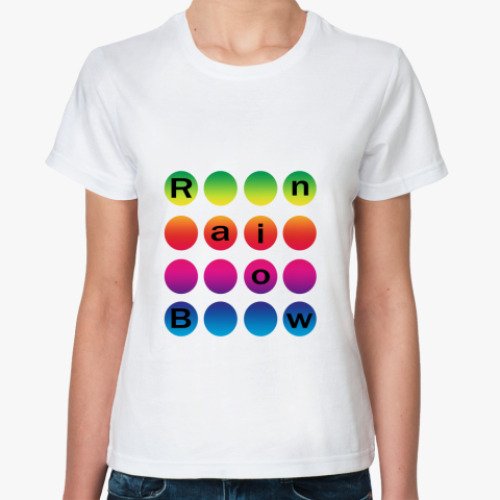 Классическая футболка Rainbow