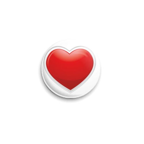 Значок 25мм с принтом Любовь