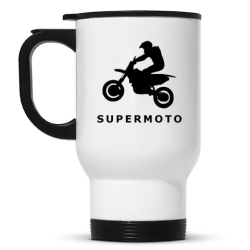 Кружка-термос с принтом SUPERMOTO
