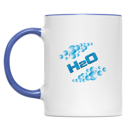 Кружка с принтом Загадочная H2O