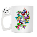 Кружка с футбольным мячиком