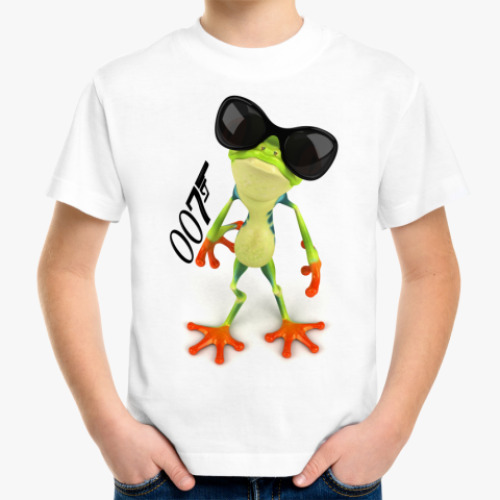 Детская футболка с принтом Агент 007