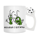 Кружка с футбольным мячиком