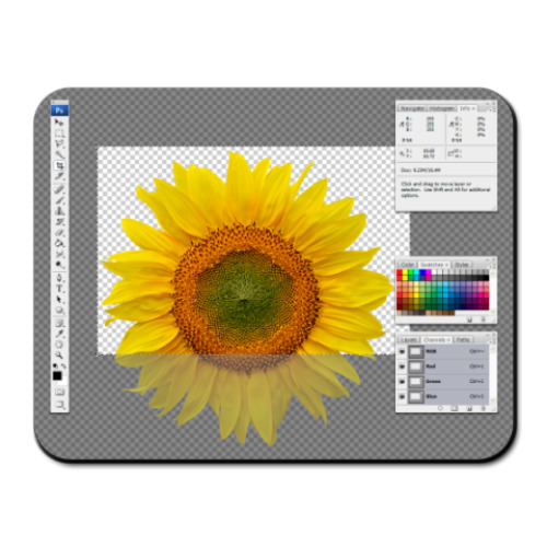 Коврик для мыши с принтом Фанатам фотошопа