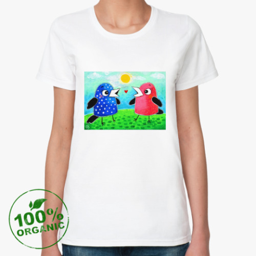 Женская футболка из органик-хлопка Галчата