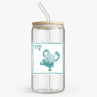 Банка с бамбуковой крышкой