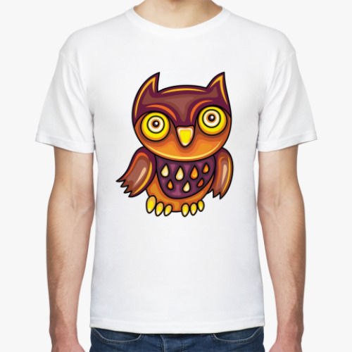 Футболка с принтом СОВА
