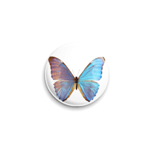 Значок 25мм с принтом  Бабочка