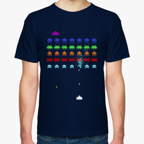 Футболка с принтом Space invaders