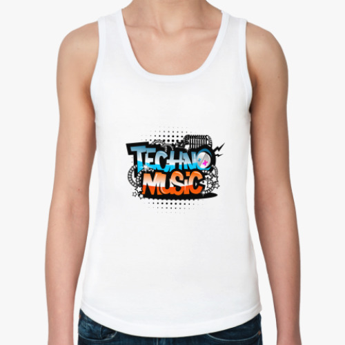 Женская майка Техно