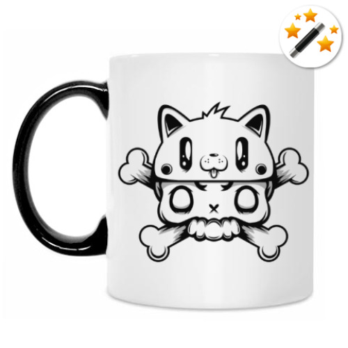 Кружка-хамелеон KITTY SKULL