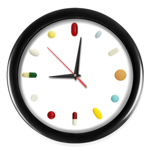 Настенные часы с принтом Peels