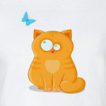 Кот с бабочкой