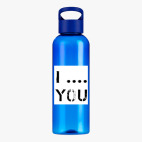 Прозрачная спортивная бутылка