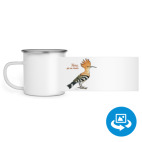 Кружка металлическая белая (круговая запечатка)