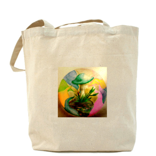 Сумка шоппер с принтом Muuushroom!