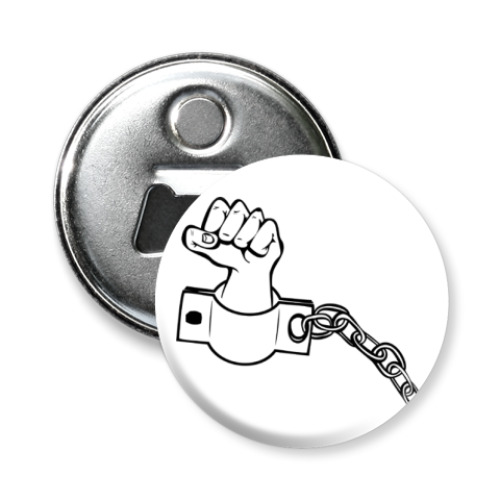 Магнит-открывашка с принтом За свободу