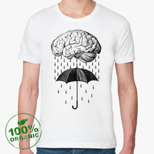 Футболка из органик-хлопка Brain rain