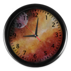 Настенные часы (с цифрами) Космос