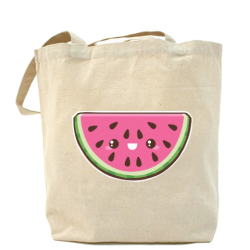 Сумка шоппер с принтом Арбуз