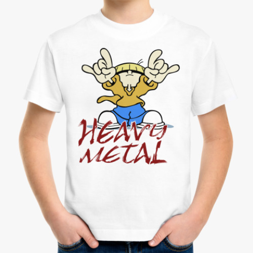 Детская футболка с принтом Heavy Metal