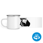 Кружка металлическая белая (круговая запечатка)