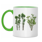 Двухцветная кружка Лес