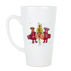 Кружка латте (510 мл) Птички-валентинки. Любовь