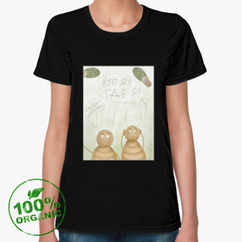 Женская футболка из органик-хлопка Тараканчики или снова-здорово