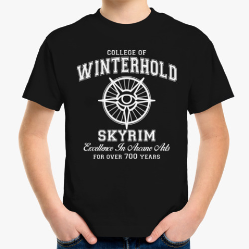 Детская футболка Skyrim . College of Winterhold