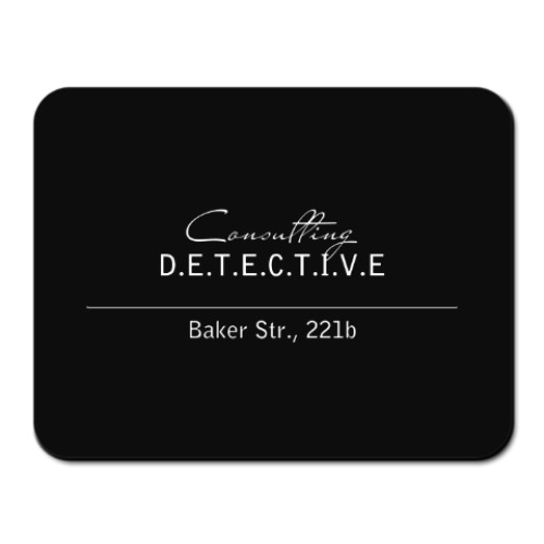 Коврик для мыши с принтом Consulting Detective