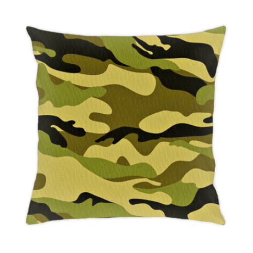 Подушка с принтом камуфляж