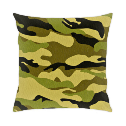 Подушка с принтом камуфляж
