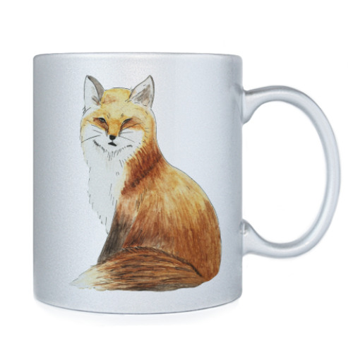Кружка с принтом Лиса