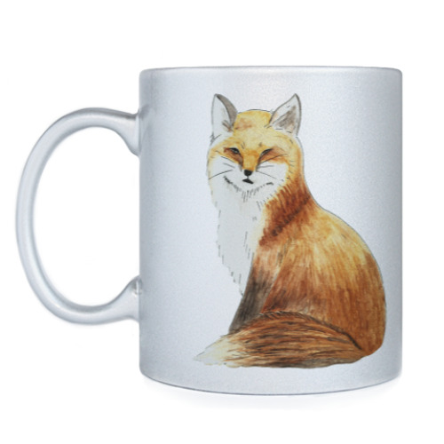 Кружка с принтом Лиса