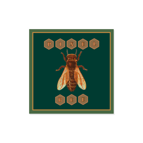 Виниловые наклейки Pixel Bee