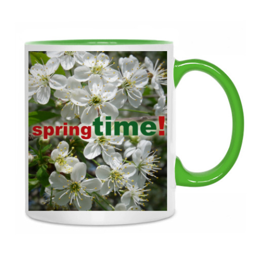Кружка с принтом springTIME!