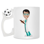 Кружка с футбольным мячиком