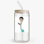 Банка с бамбуковой крышкой