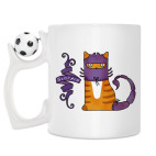 Кружка с футбольным мячиком