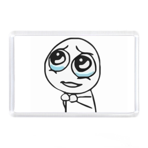 Магнит с принтом Ну пожалуйста, мем