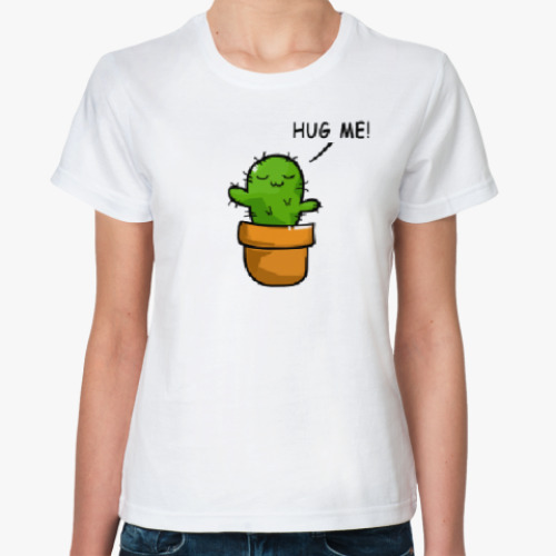 Классическая футболка HUG ME / ОБНИМИ МЕНЯ