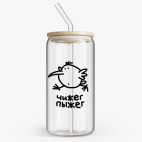 Банка с бамбуковой крышкой