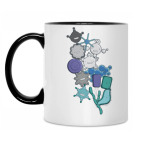 Кружка двухцветная