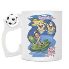 Кружка с футбольным мячиком