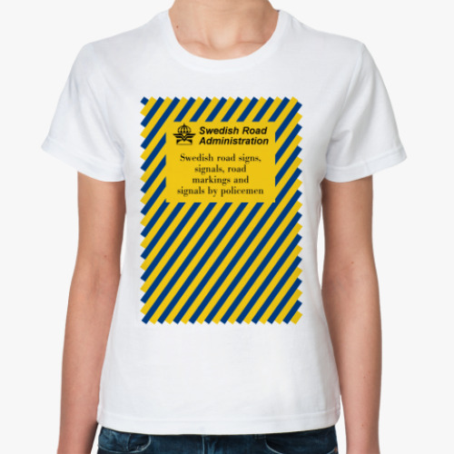 Классическая футболка с принтом  SIGNS