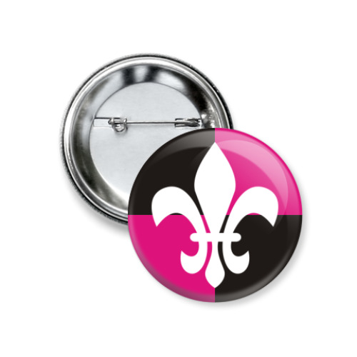 Значок 37мм  'Fleur-de-lys'