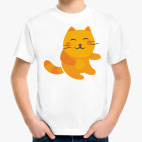 Детская классическая футболка ORANGE CATS