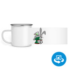 Кружка металлическая белая (круговая запечатка)