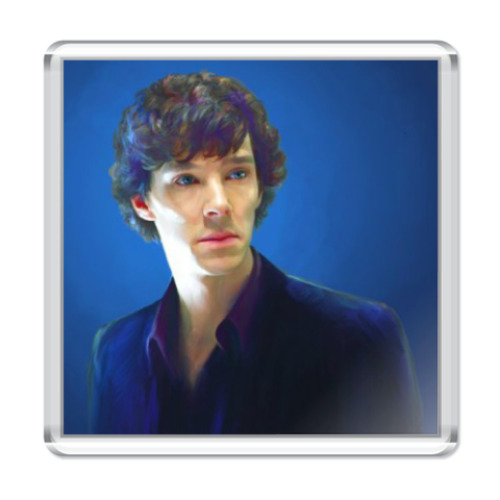 Магнит с принтом Шерлок